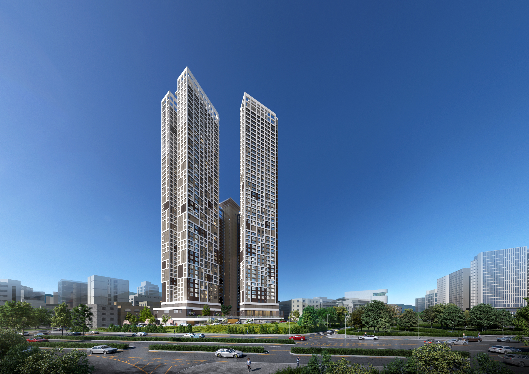 가경 더센트럴리티아파트 조감도-image3